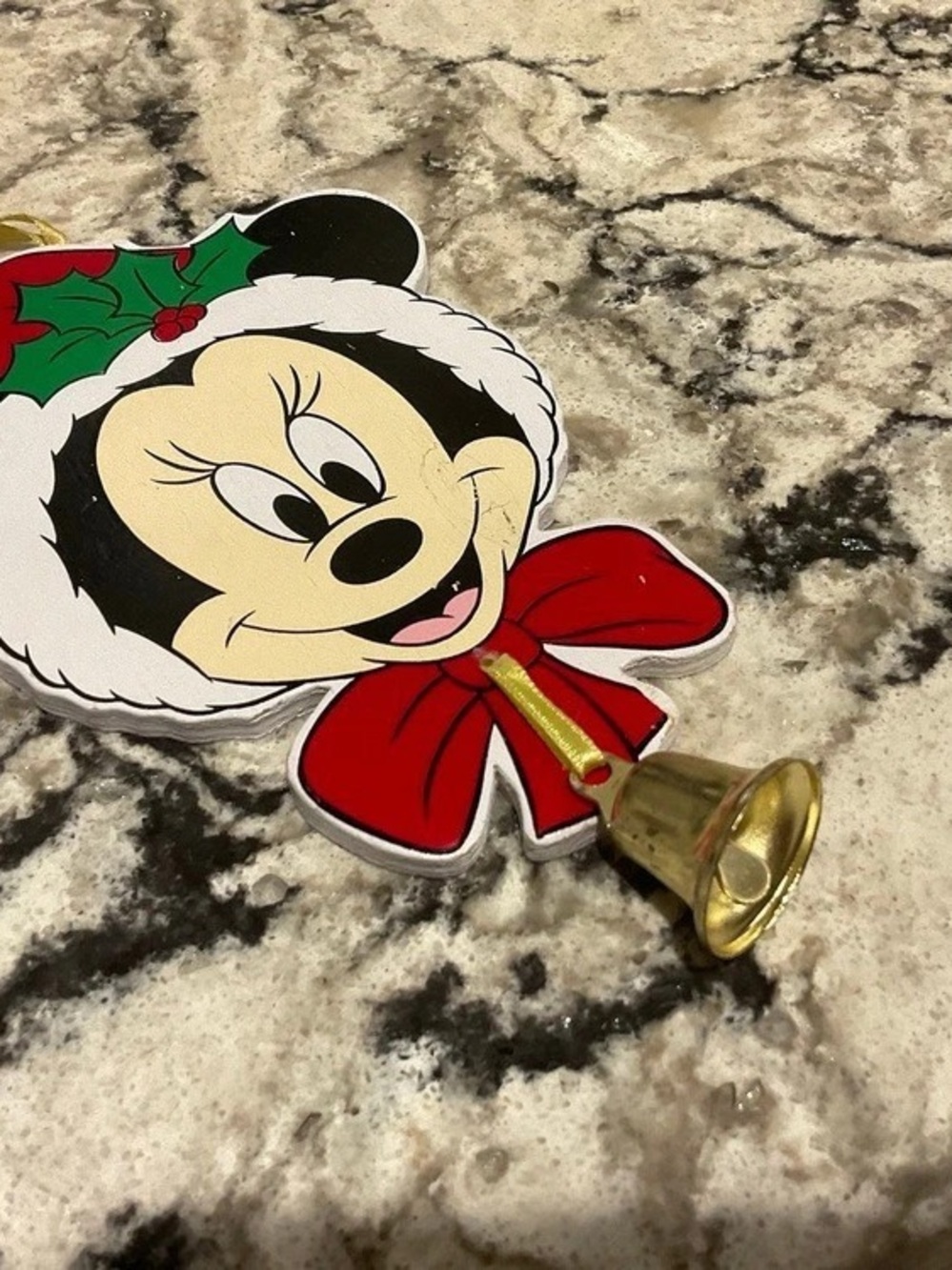 BR-VINTAGE The Walt Disney Company Minnie Mouse Santa ornament Red & Black